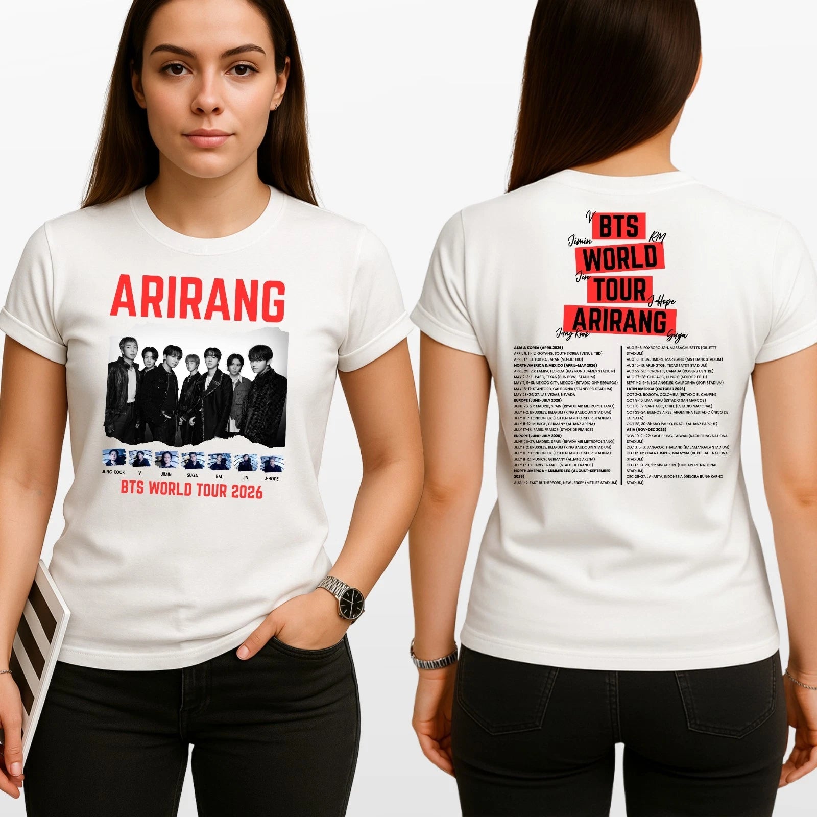 BTS World Tour 2026 Arirang AOP T-Shirt
