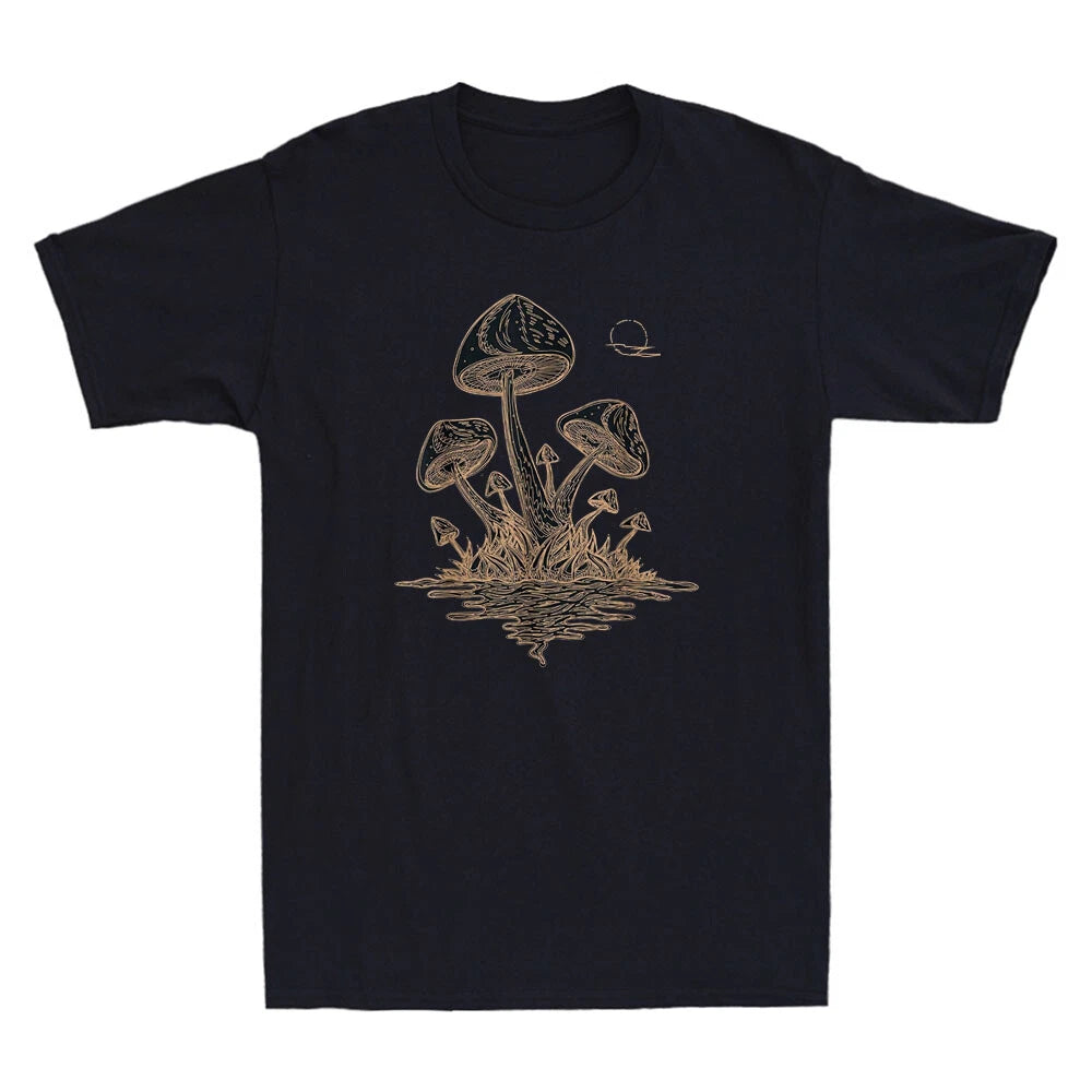 Goblincore Aesthetic Dark Academia Mushroom Fungi Aesthetic Funny Men's T-Shirt