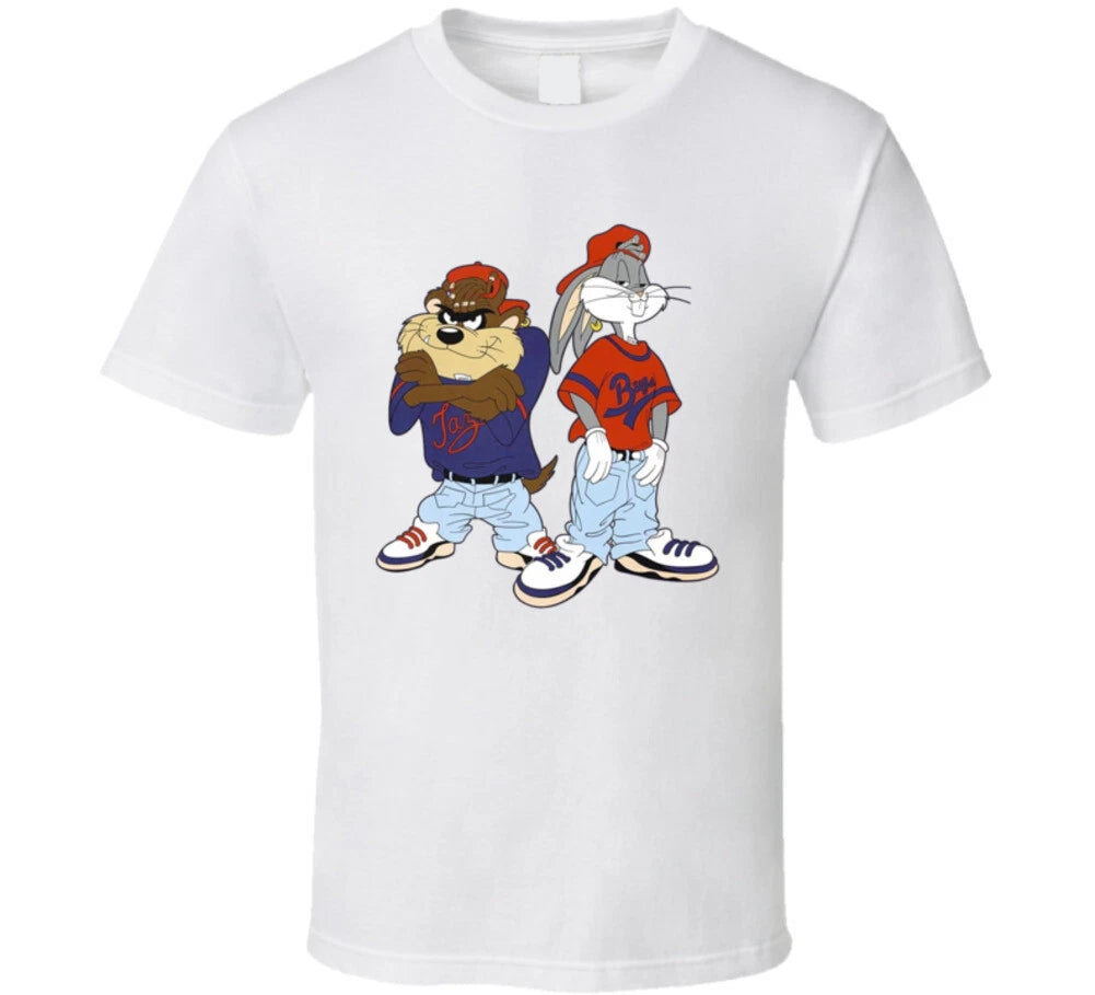 Bugs Bunny Tazmanian Devil Looney Toons Fan T Shirt