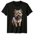 Cute Yorkshire Terrier Dog Watercolor Portrait Pet T-Shirt