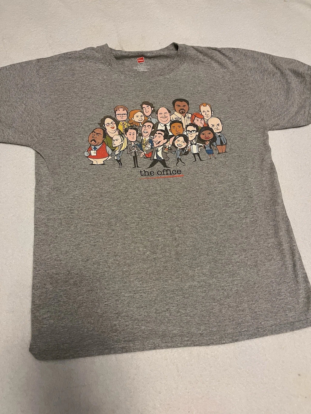 Vintage Y2K - The Office - Cast Caricature Shirt M Medium Delta Hanes Rare