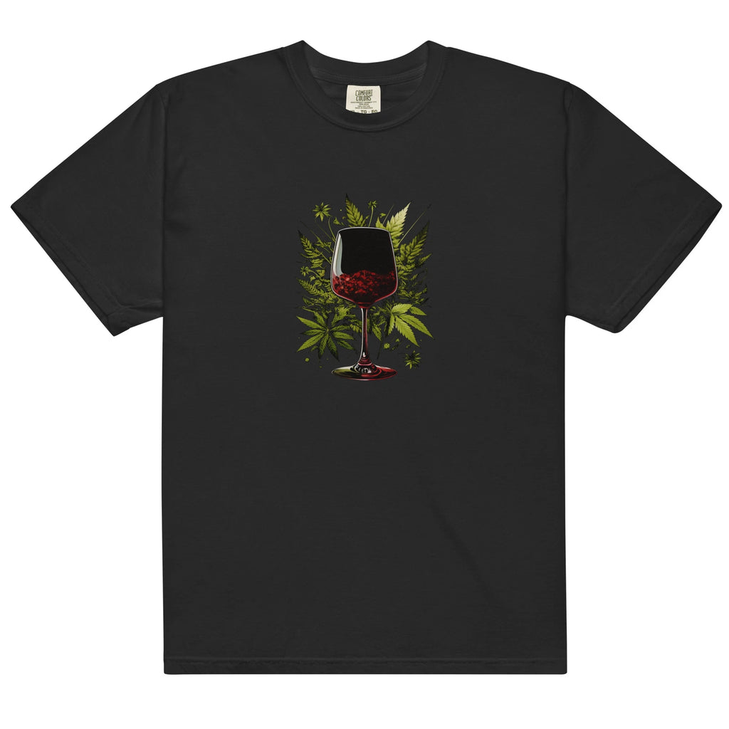 Weed And Wine Unisex Garment-Dyed Heavyweight T-shirt