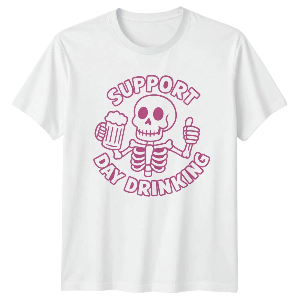 Support Day Drinking T-Shirt Beer Lover Birthday Gift For Him And Her