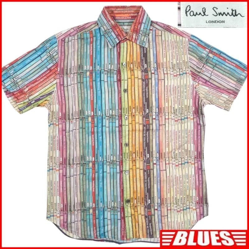 Paul Smith Men’s M Cotton Short Sleeve Shirt Multicolor Japan