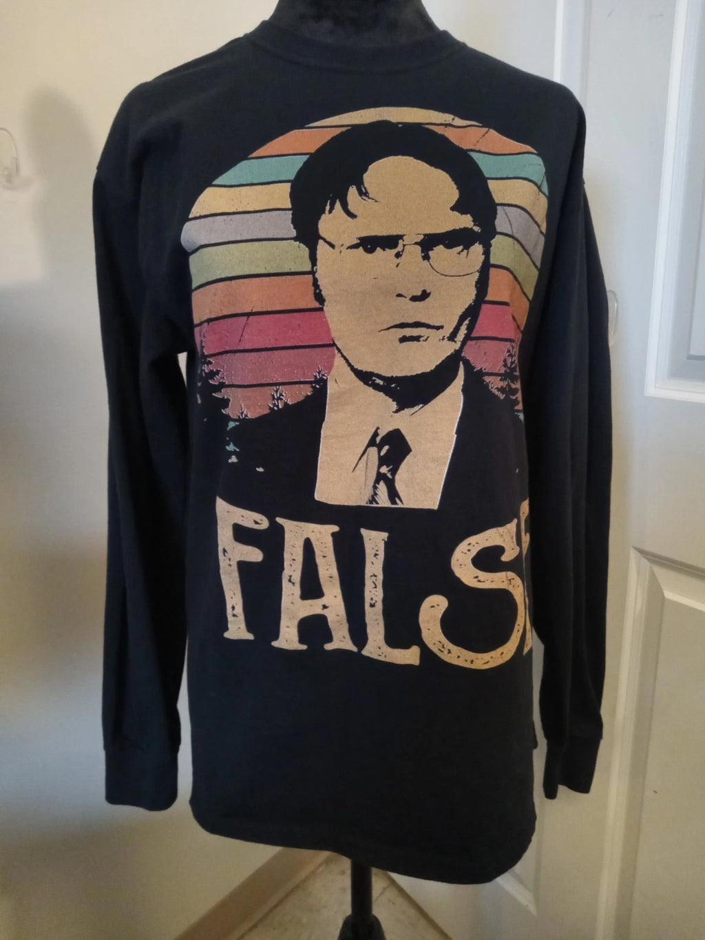 THE OFFICE Novelty L Sleeve Tee  (False)  SIZE M