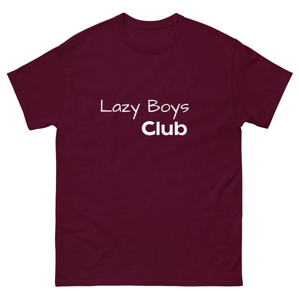 Men's Gildan Classic Tee Lazy Boys  Graphic Tee Funny