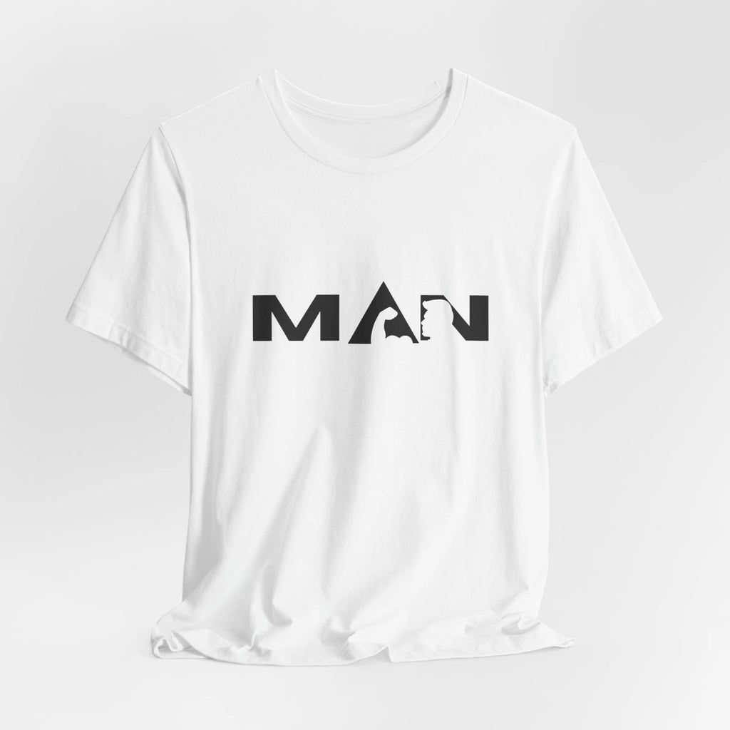 Creative Design Mens T-Shirt for Bodybuilder "MAN" - Bodybuilding Men Tees, USA