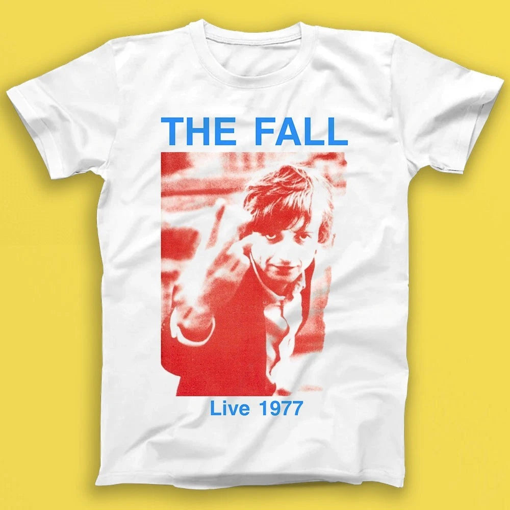 The Fall Live 1977 Post Punk New Wave Music Gift Tshirt T1681