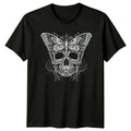 Skull Butterfly Graphic Mens T-Shirt Womens Tee Unisex Top Art