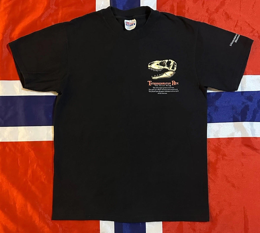VTG National Dinosaur Museum Tyrannosaurus Rex M T-Shirt 1998 Double Sided T-Rex