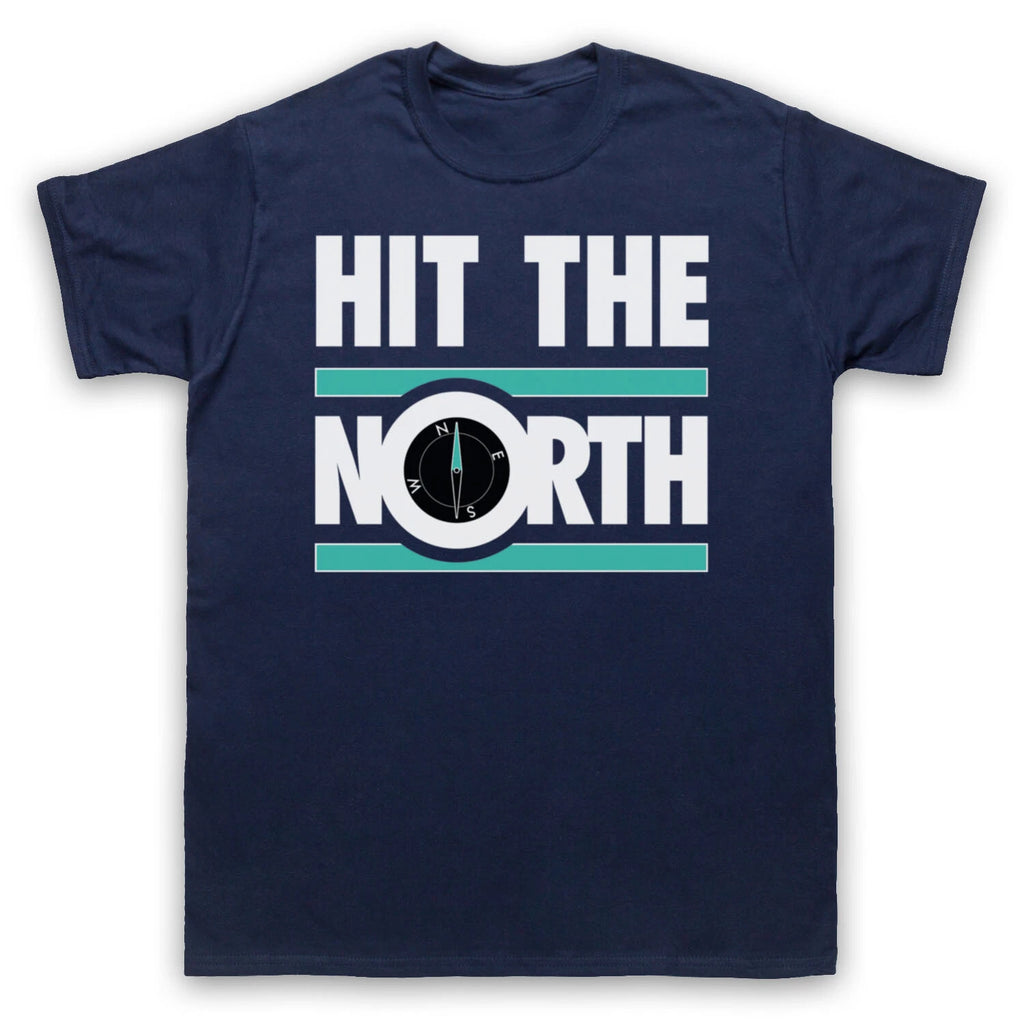 HIT THE NORTH UNOFFICIAL THE FALL POST-PUNK ROCK BAND MENS & WOMENS T-SHIRT