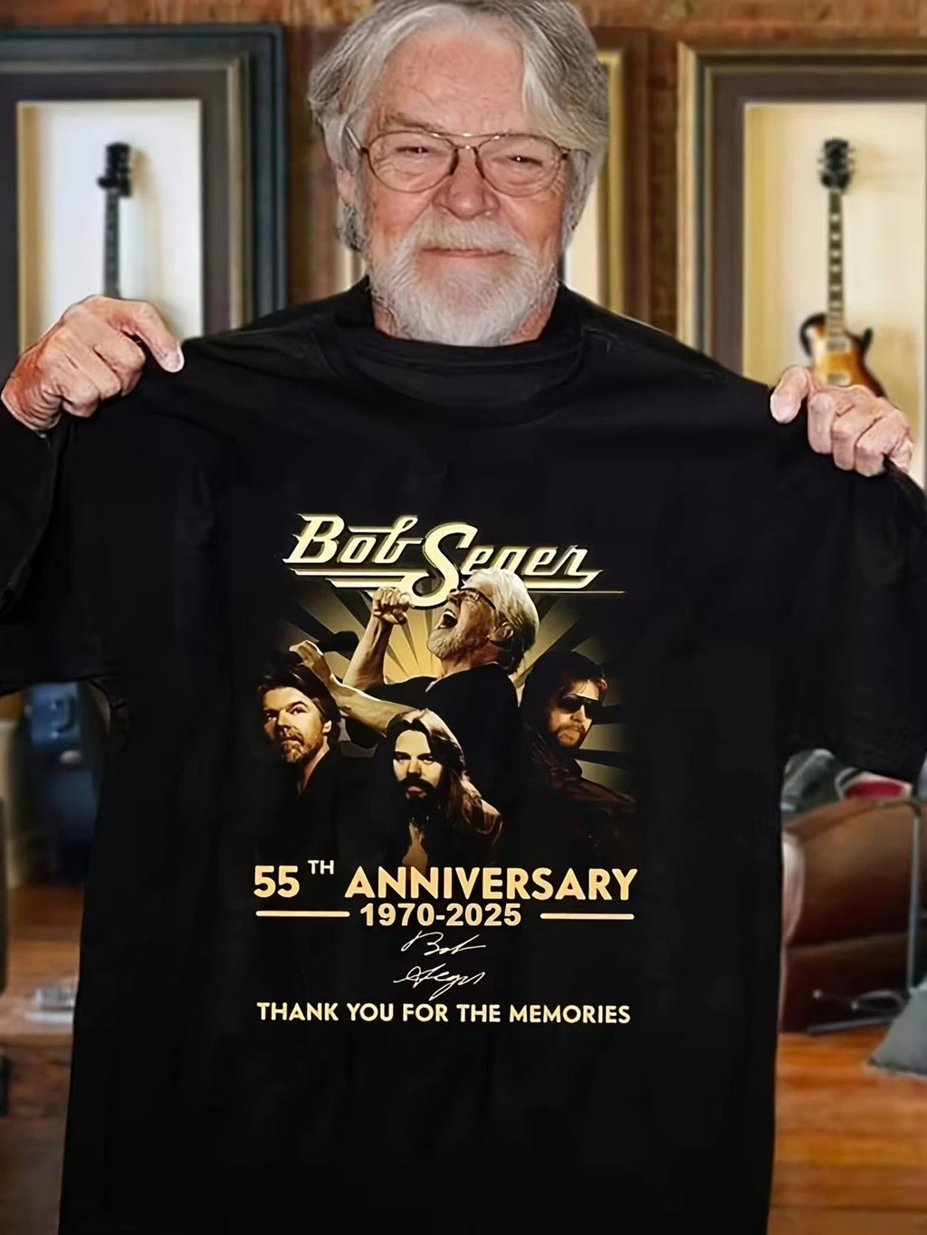 Stylish GraphicPlus size T-Shirt for Music Lovers - Featuring 55th Anniversary D