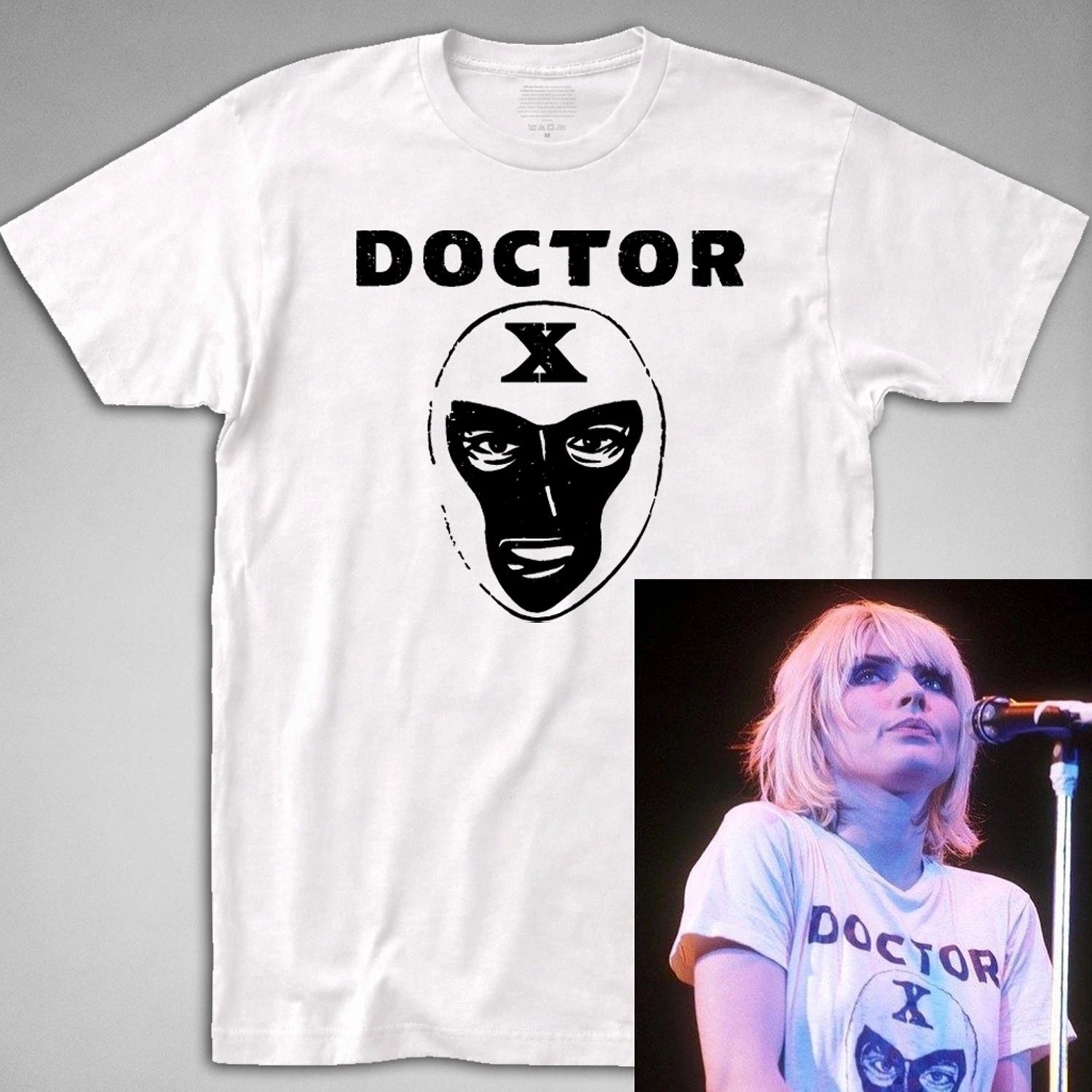 Doctor X T Shirt, blondie Debbie Harry Deborah 70s classic rock punk Lucha Libre