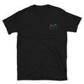 Boho Gay Pride Rainbow Flowers Hipster LGBTQ Streetwear Fun Embroidered T-Shirt