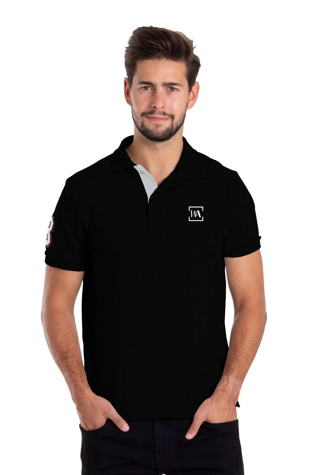 Men's Polo Shirt Golf Sports Plain Casual New Cotton Jersey T Shirt Short Sleeve