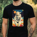 Mens Sharp Astronaut Print Cotton T-Shirt Size XS to 5XL