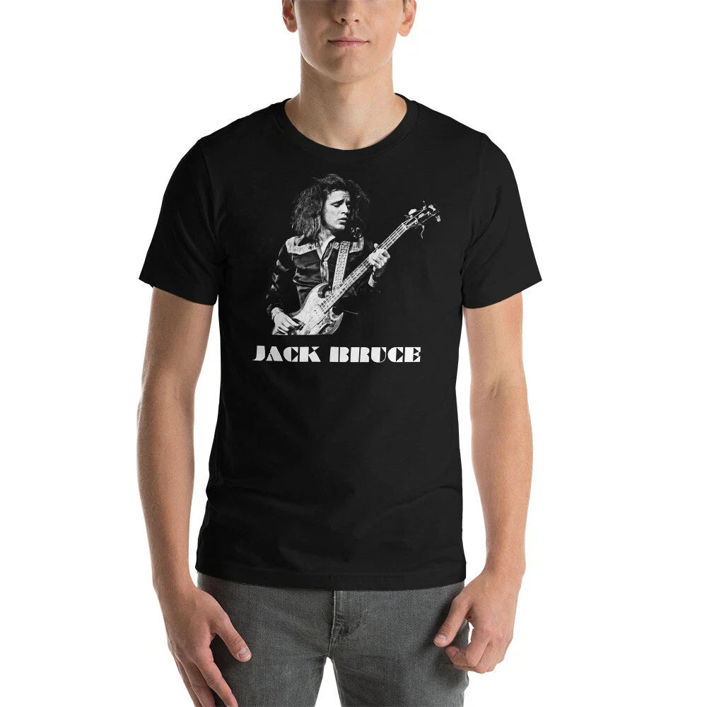 JACK BRUCE Cream Band Bass Bassist Graphic Tee Shirt Unisex t-shirt