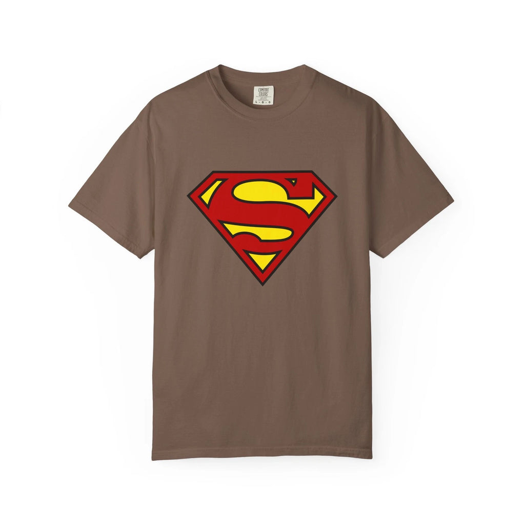 Superman tshirt with classic vintage Superman logo, Comic Book Tee, Superhero