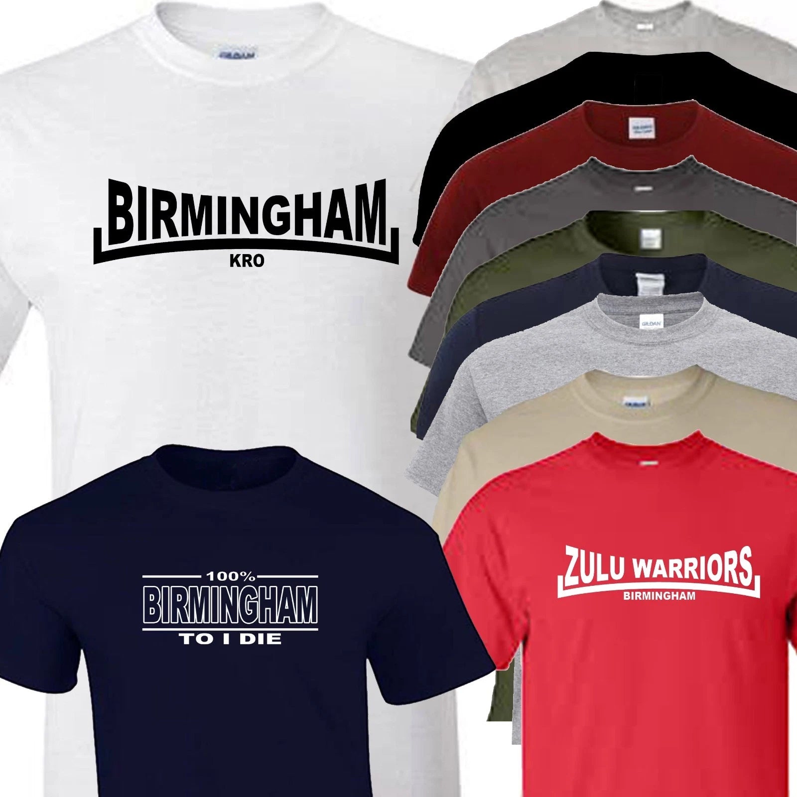 Birmingham football t shirt zulu warrior keep right on blue nose novelty gift