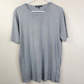 Robert Barakett Neutral Minimalist Short Sleeve Soft Cotton Tee Large