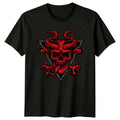 Devil Skull Horns Occult Mens T-Shirt Womens Tee Graphic Unisex Top