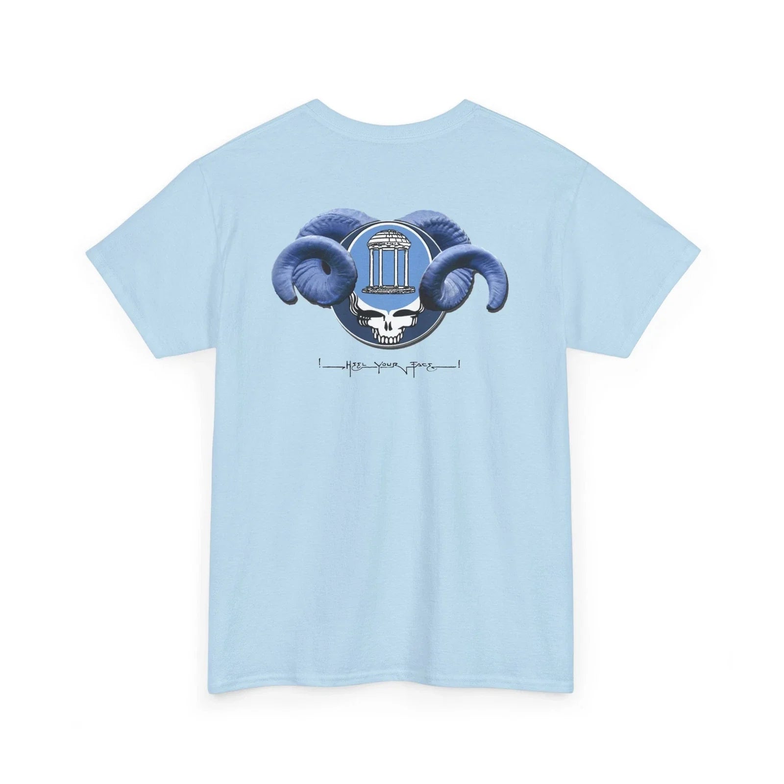 Grateful Dead Stealie Heel Your Face UNC Chapel Hill Tarheels Heavy Cotton Shirt