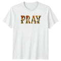 Pray T-Shirt Boho Floral Faith Inspirational Gift For Him And Her