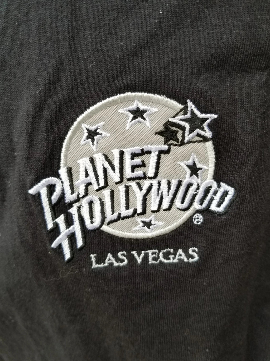 VINTAGE Planet Hollywood LAS VEGAS Black T Mens Size Med 90s NEW Old Stock NWT