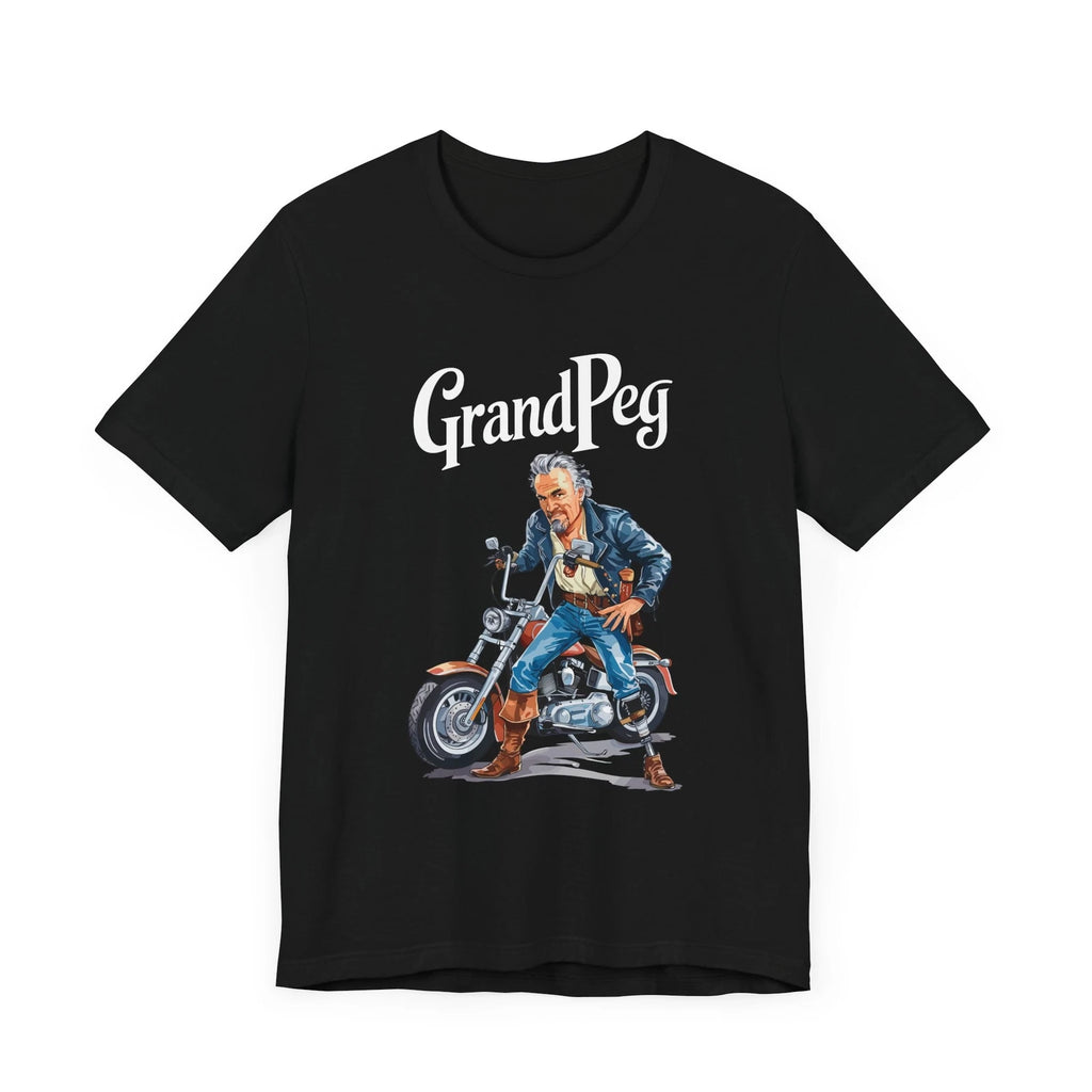 Funny amputee Shirt for Biker Grandpa, Motorcycle amputation joke, Dad Gift
