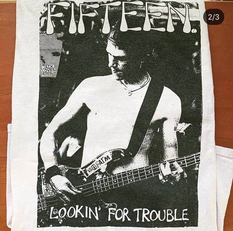 Fifteen Lookin' For Trouble T-Shirt 2XL Punk Lookout Records Crimpshrine