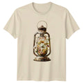 Vintage Lantern Womens T-Shirt Boho Spring Floral Gift For Her