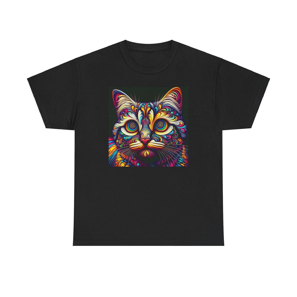 Psychedelic Cat Tee, Dark Grunge, Scene, Punk Aesthetic, Gothic Alt Shirt, D14