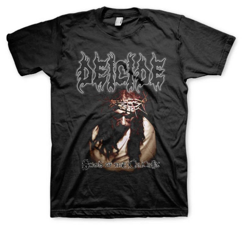 New Authentic Deicide Scars of the Crucifix Death Metal Band Black Shirt Legion
