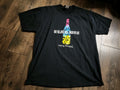 Retro Mens XL Beaujolais Nouveau French Wine T Shirt Double Sided 2006