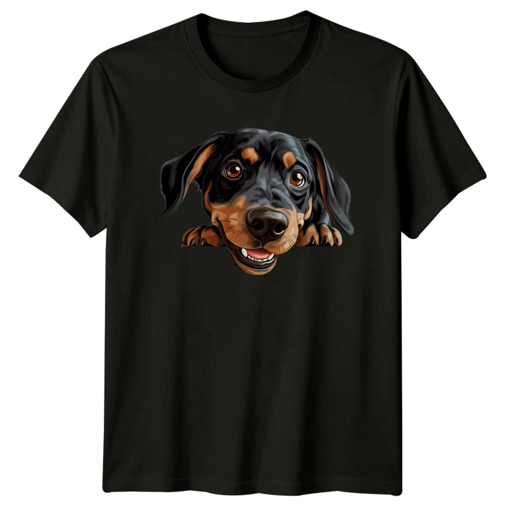 Cute Rottweiler Puppy Dog Breed Portrait Graphic T-Shirt