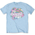 John Lennon Rainbows, Love & Peace T-Shirt Blue New