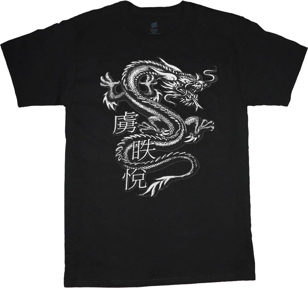 Dragon T-shirt Mens Graphic Tee Clothing Apparel Chinese Dagon Symbol