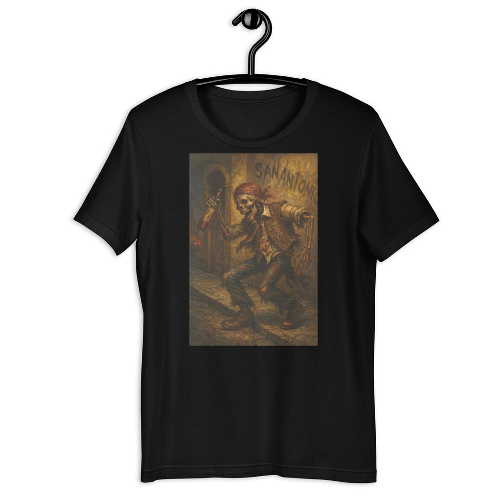 Drunk Skeleton Bandana Barrio Street Art Vintage Skull Tee