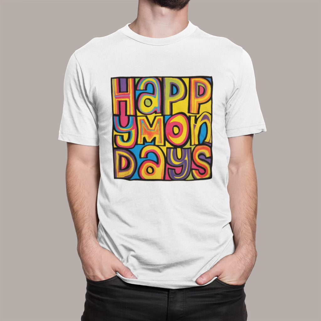 HAPPY MONDAYS MENS WOMENS KIDS LOGO TSHIRT MADCHESTER RAVE INDIE DANCE BEZ RYDER