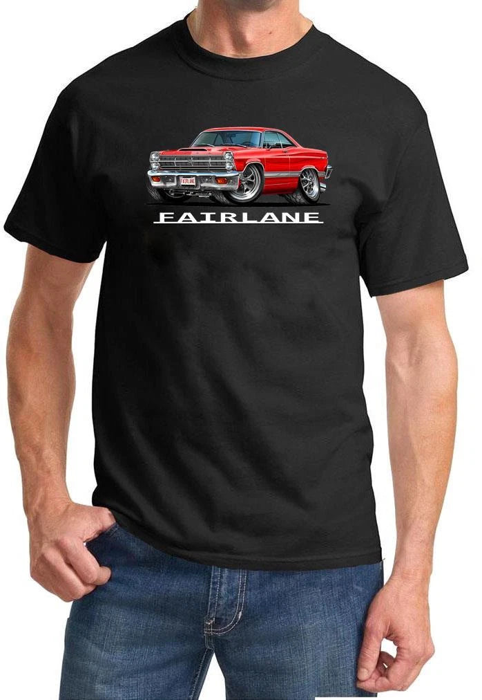 1966 1967 Ford Fairlane Hardtop Full Color Tshirt NEW FREE SHIPPING