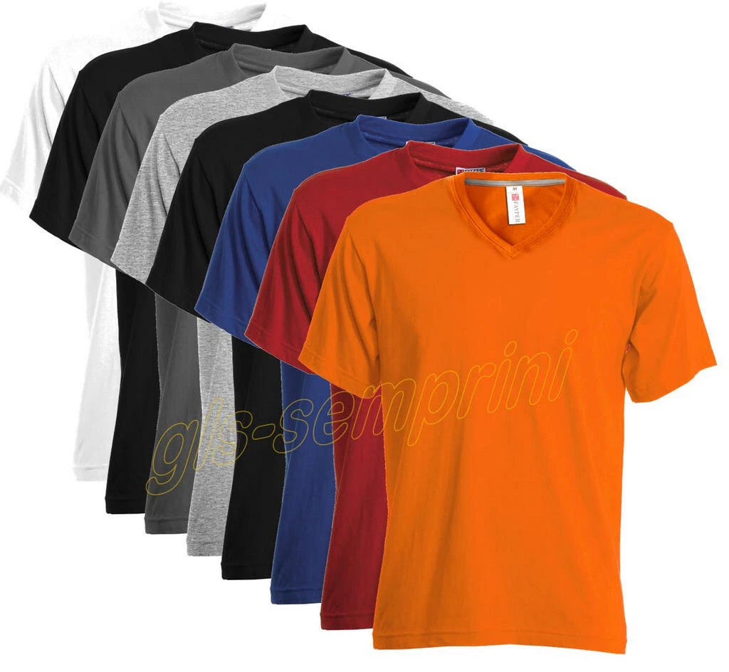 MENS PAYPER V-NECK COTTON JERSEY SHORT SLEEVE T-SHIRT V-NECK