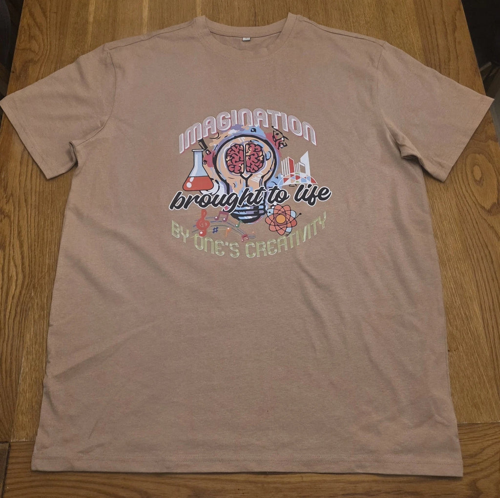 Imagination Creativity T-shirt Unisex Tee Top Short Sleeve