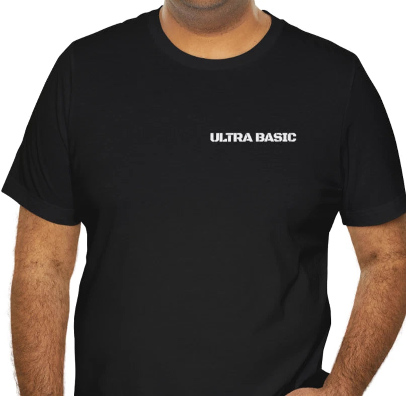 Ultra Basic T-Shirt Men's Funny Minimalist Graphic Tee Normcore Retro Streetwear
