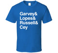 Los Angeles Garvey Lopes Cey Russell T Shirt