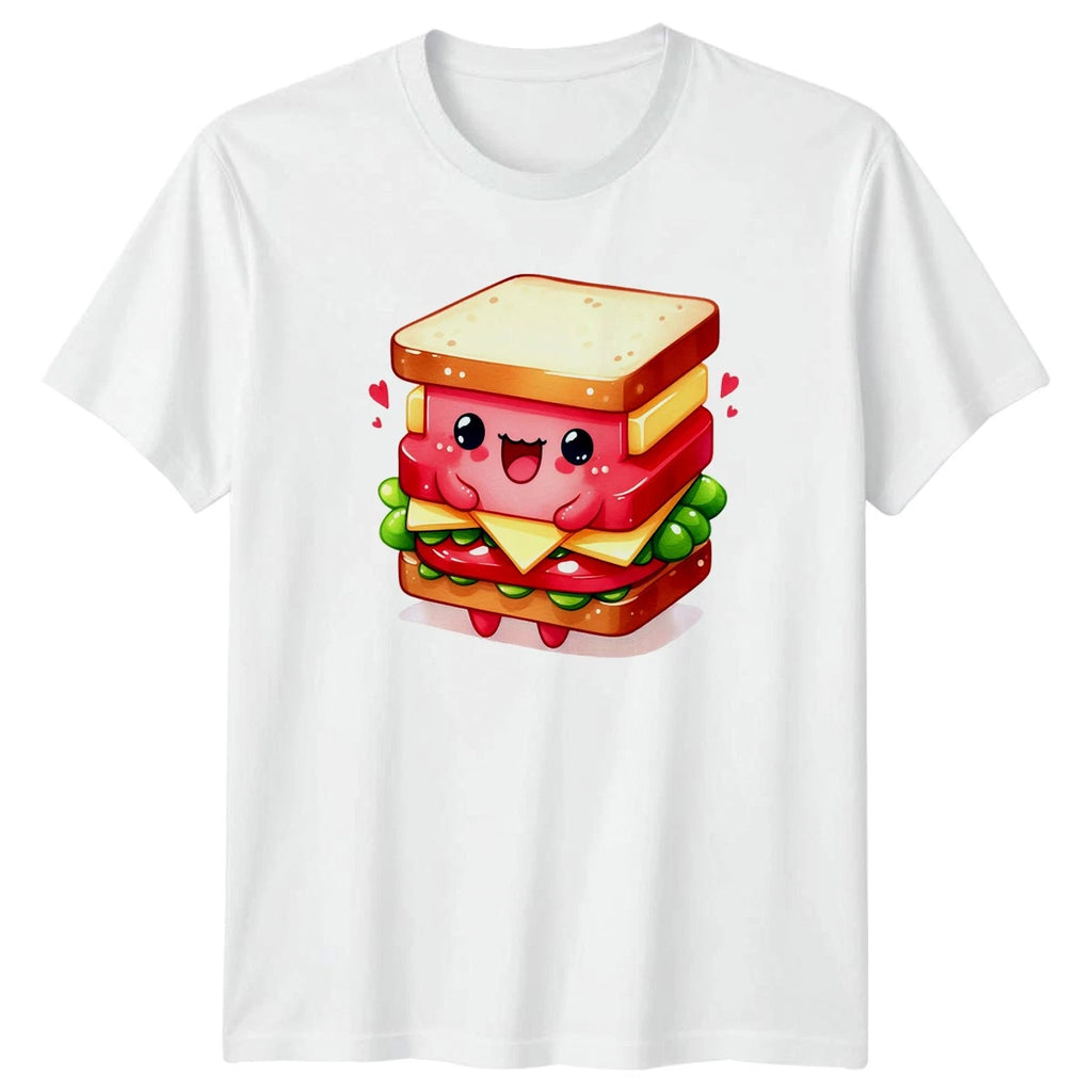 My Happy Place Cute Kawaii T-Shirt Food Lover Sandwich Fan Birthday Gift