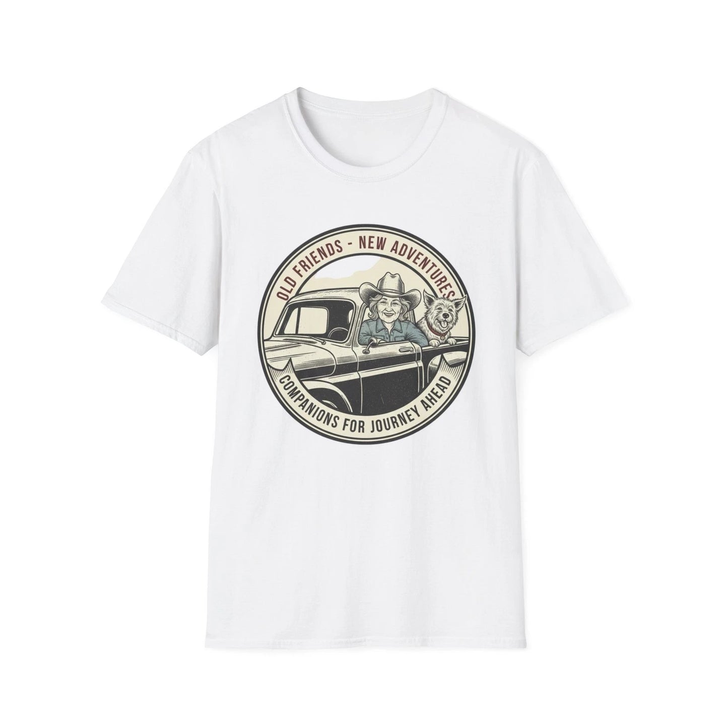 Women Vintage Style Dog Mom T-Shirt Design - Western Cowgirl Aesthetic Shirt