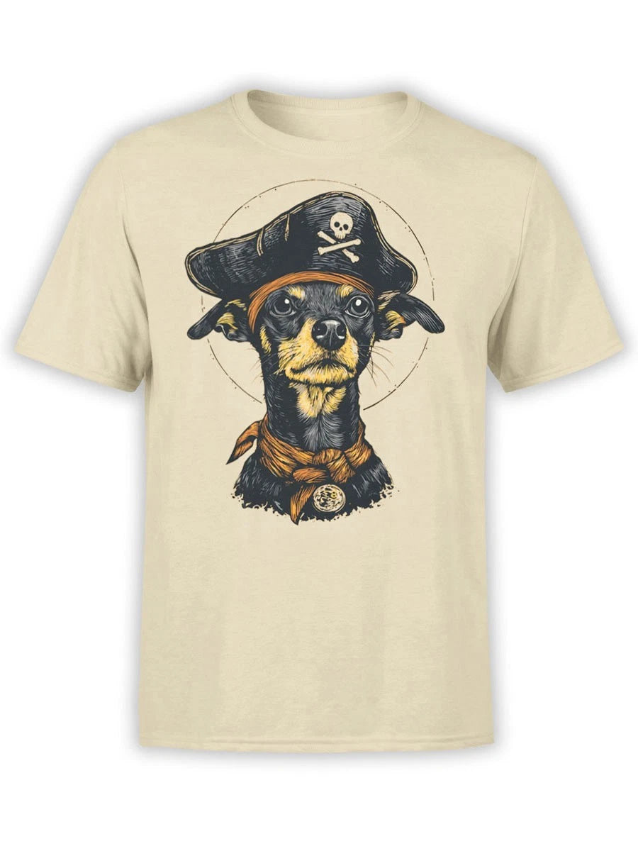 FANTUCCI Captain Barkbeard T-Shirt | Funny Pirate Dog Tee | Unisex