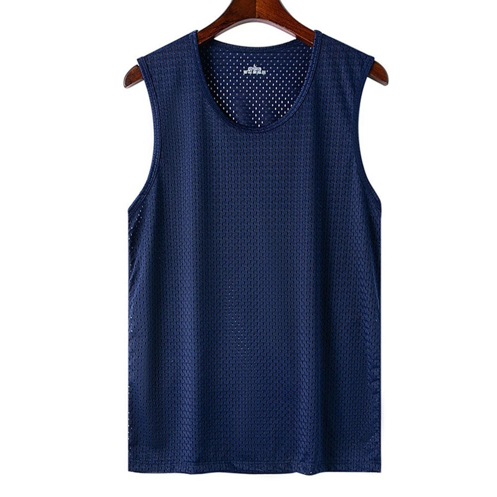 Comfortable Fashion Men's Ice Net Back Spring And Summer Side Drive Male