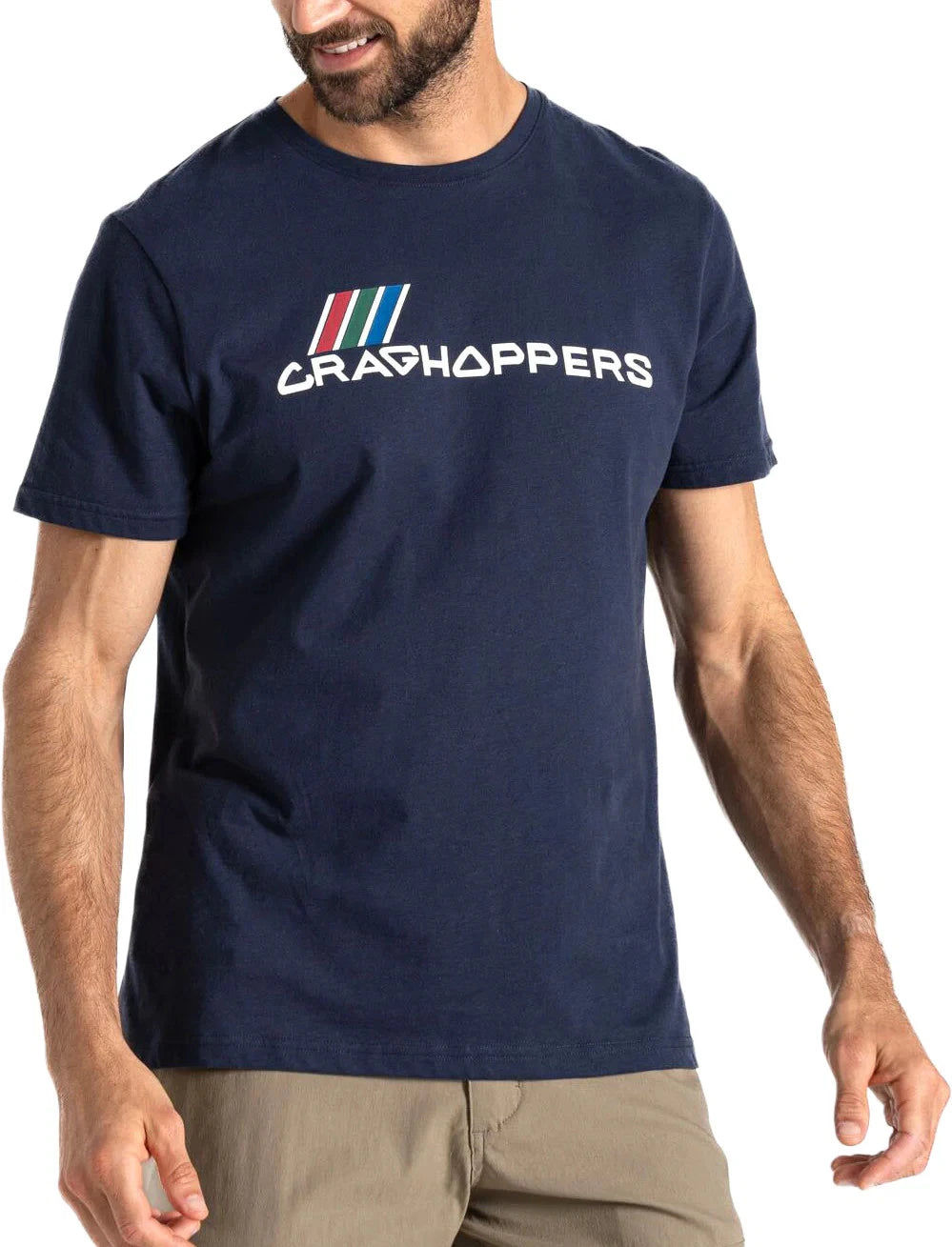 Craghoppers Lucent Mens Top Blue Short Sleeve Outdoor Walking Breathable T-Shirt
