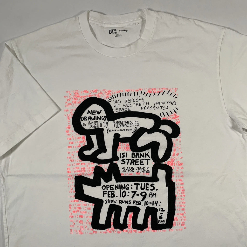 Uniqlo UT Keith Haring x SPRZ NY Pop Art T-Shirt Mens XL X-Large Baby BatDog